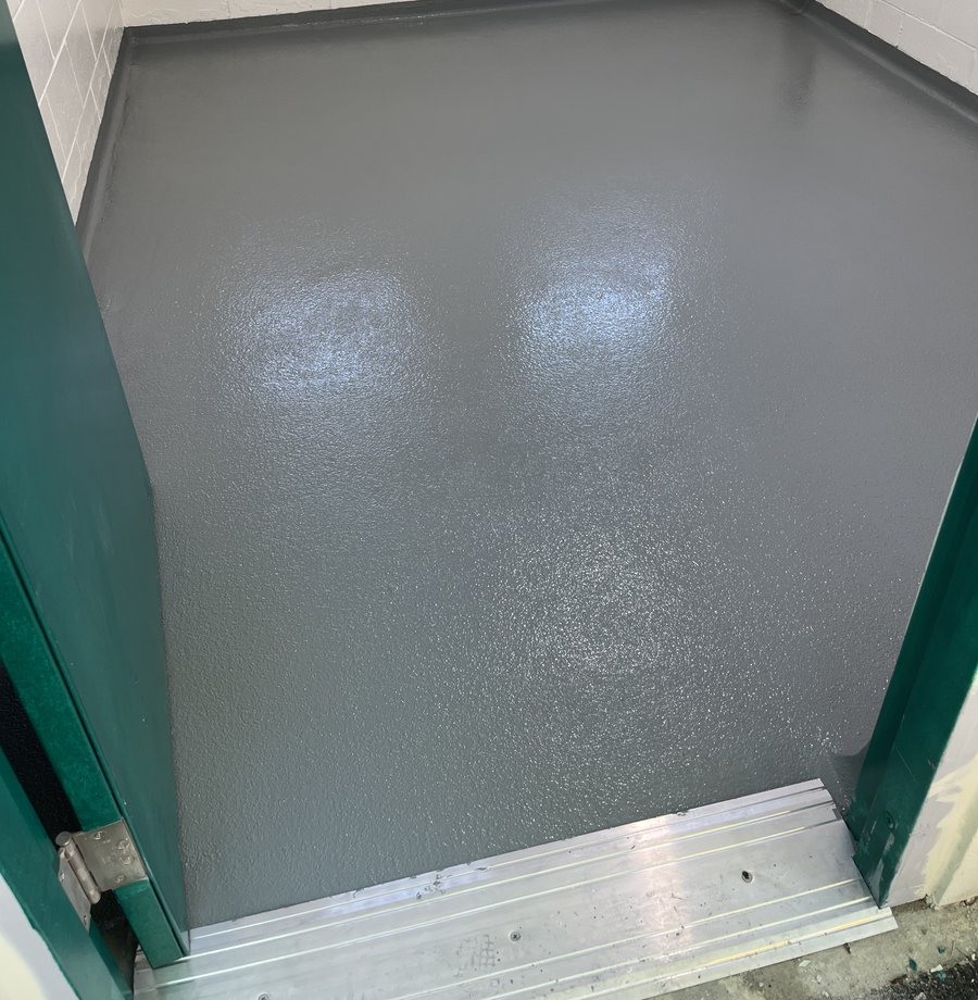 Sanitary Cleanroom Integral Cove Base Installation